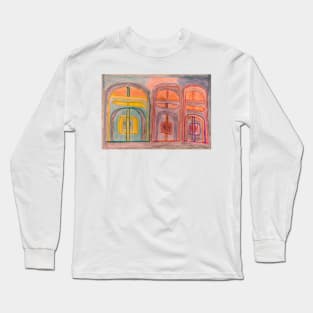 Arched Doorways Colourful Designs Long Sleeve T-Shirt